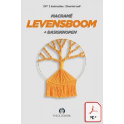 Patroon | Levensboom | Incl. Handleiding Basisknopen | PDF |  Macramé | Macramé Levensboom | Instructies | DIY | Doe Het Zelf | Macramé Pakket | TheOldOmen |